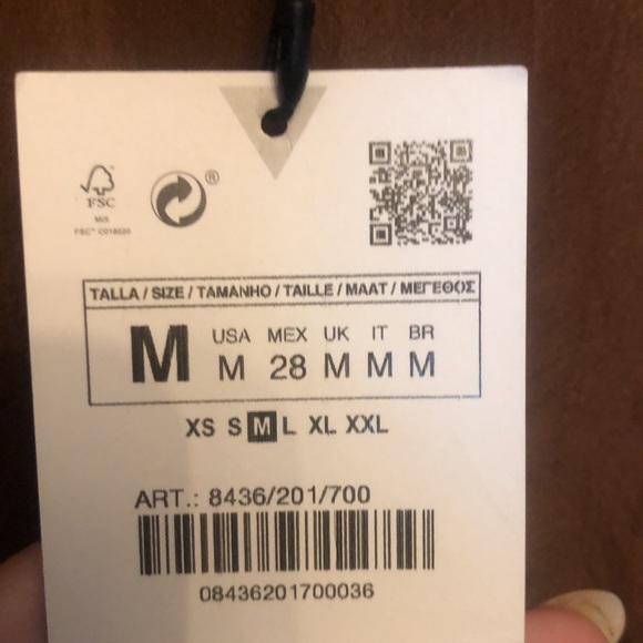 Zara puff sleeve midi dress - Picture 10 of 12